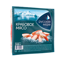 Crab meat "Russian Sea" imitation pasteurized frozen 200 g
